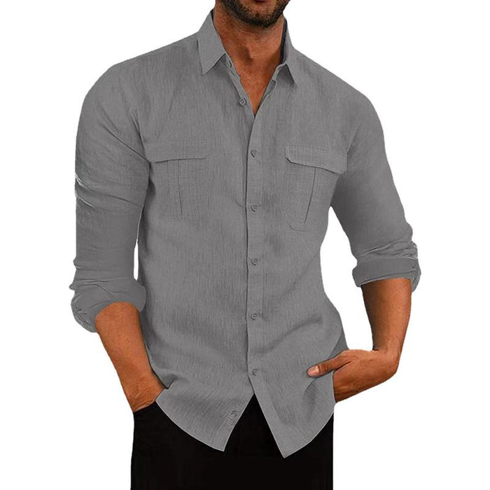 Camisa de Botão - Tecido Respirável masculino