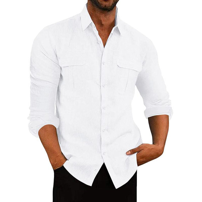 Camisa de Botão - Tecido Respirável masculino