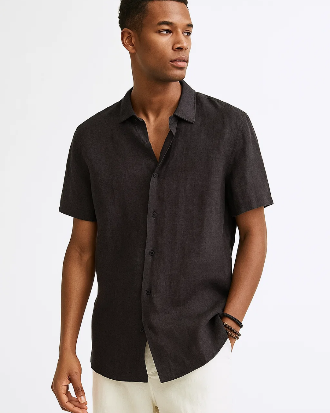 Camisa de Botão - Colarinho Aberto masculino