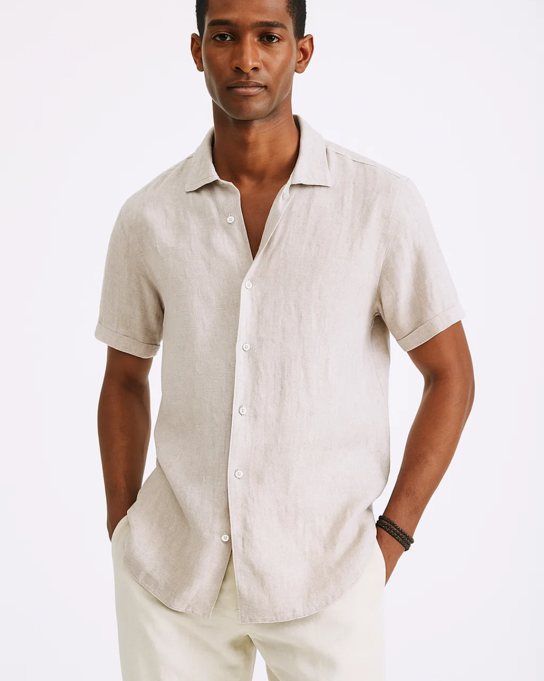 Camisa de Botão - Colarinho Aberto masculino