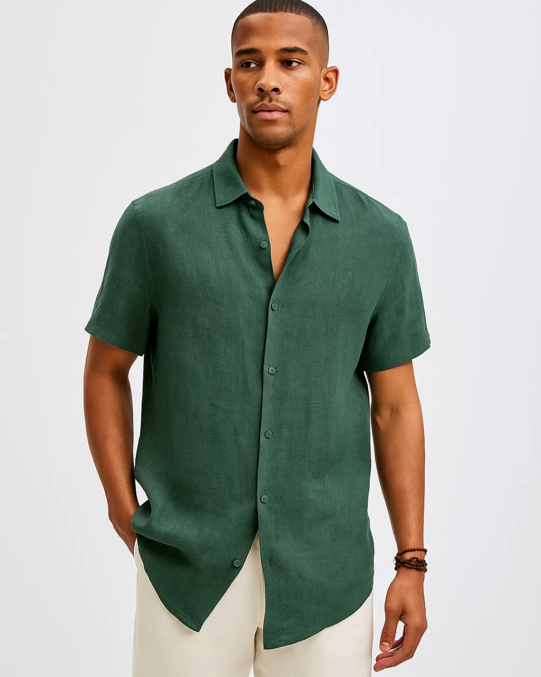 Camisa de Botão - Colarinho Aberto masculino