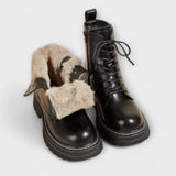 Botas de couro para mulher