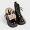 Botas de couro para mulher