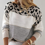 Júlia - Camisola Casual Leopardo feminino