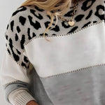 Júlia - Camisola Casual Leopardo feminino