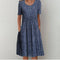 Vestido Midi com Camadas feminino