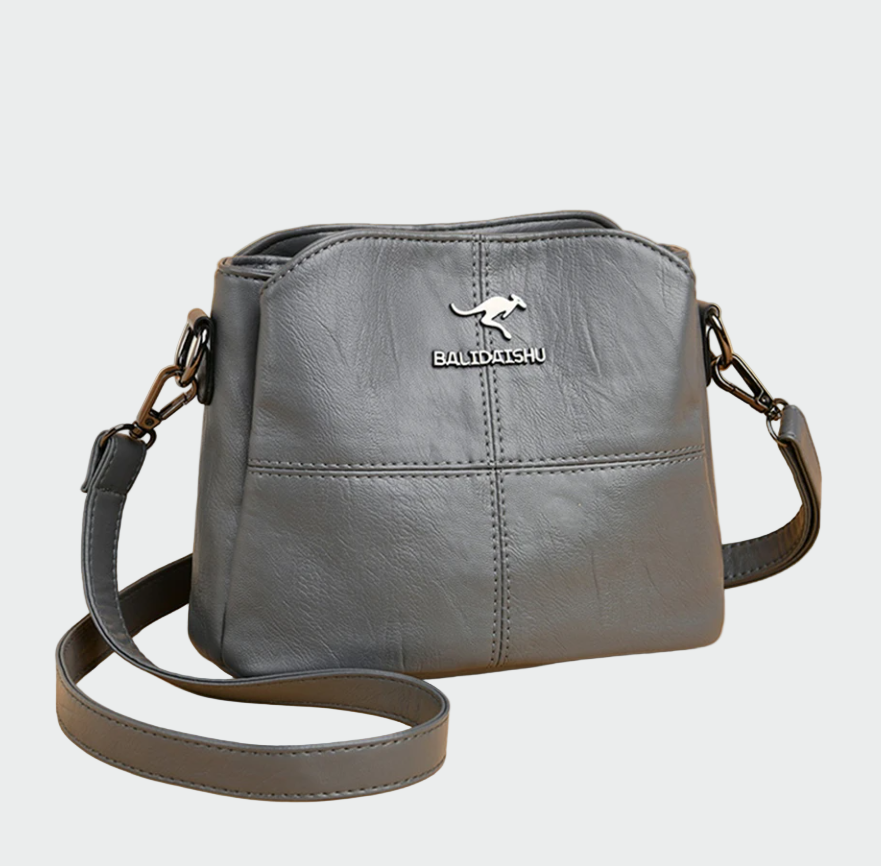Bolsa de couro elegante feminino
