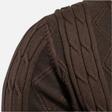 Cardigan Argyle Mistura Suave masculino