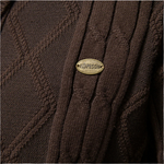 Cardigan Argyle Mistura Suave masculino