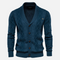 Cardigan Argyle Mistura Suave masculino