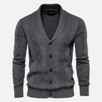 Cardigan Argyle Mistura Suave masculino