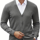 Cardigan Frontal Aberto masculino