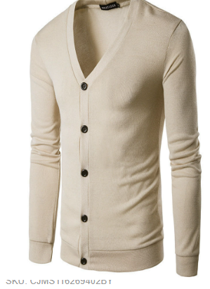 Cardigan Frontal Aberto masculino