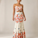 Alessia | Conjunto Maxi Tropical com Laço Frontal
