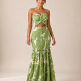 Alessia | Conjunto Maxi Tropical com Laço Frontal