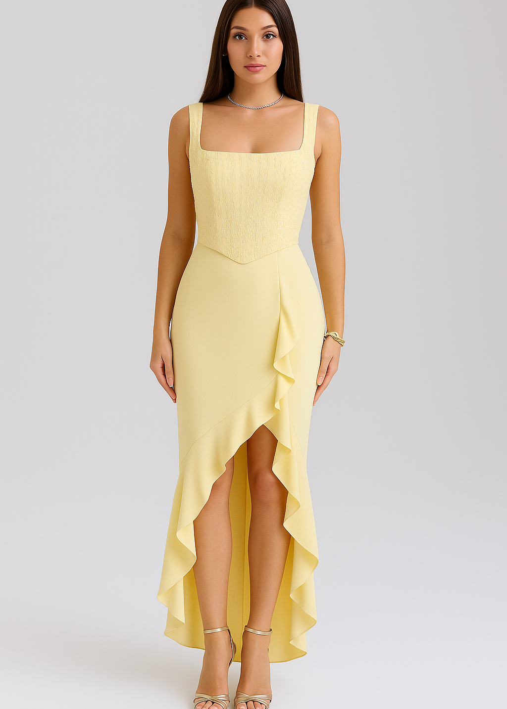 Vestido Corset em Cetim feminino