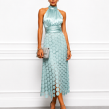 Vestido midi Céline de cerimónia elegante
