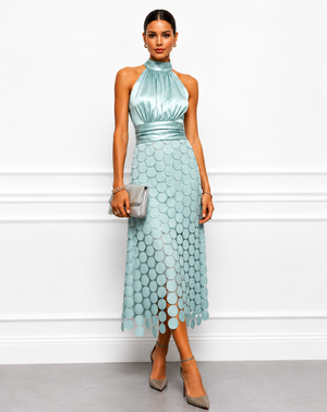 Vestido midi Céline de cerimónia elegante