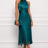 Vestido midi Céline de cerimónia elegante