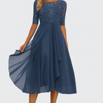 Vestido Renda Manga 3/4 feminino