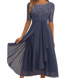 Vestido Renda Manga 3/4 feminino