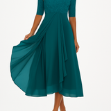 Vestido Renda Manga 3/4 feminino