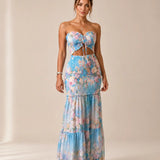 Alessia | Conjunto Maxi Tropical com Laço Frontal