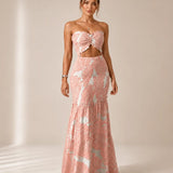 Alessia | Conjunto Maxi Tropical com Laço Frontal