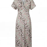 Francisca | Vestido Midi Estampado de Corte Fluido
