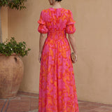 Valentina | Vestido Maxi Floral de Caimento Elegante