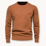 Miguel - Pullover Gola Redonda Canelado masculino