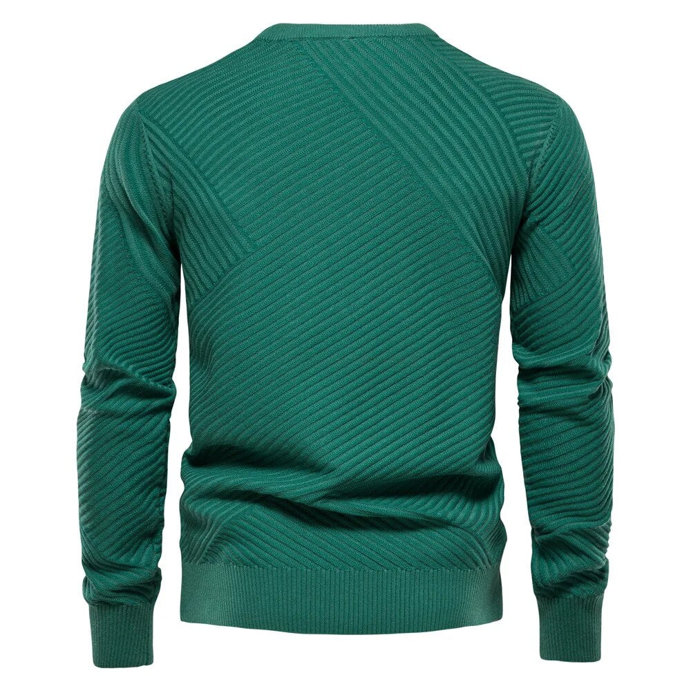 Miguel - Pullover Gola Redonda Canelado masculino