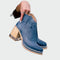 Botas de couro bordadas feminino
