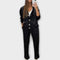 Conjunto de casaco e calças feminino
