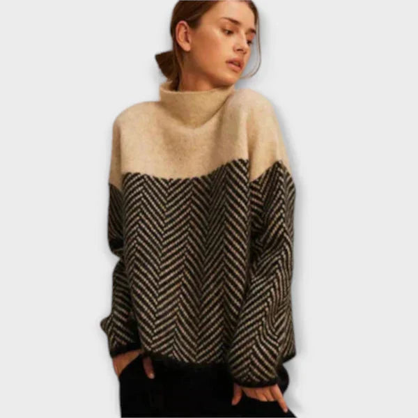 Marta - Suéter Suave de Gola Alta feminino