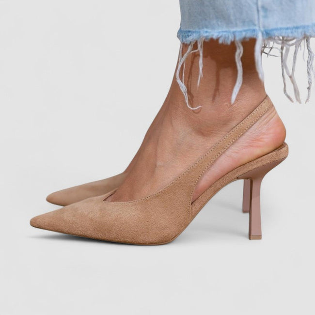 Sapatos slingback com elegância refinada feminino