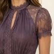 Cátia | Vestido maxi com decote em renda
