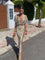 Vestido Floral com Plissado feminino