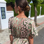 Vestido Floral com Plissado feminino