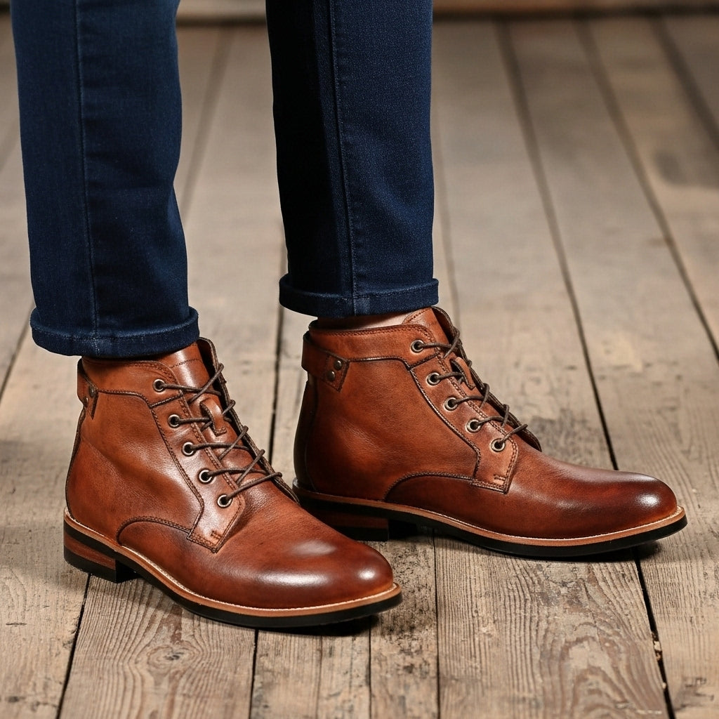 Botas Ponta Redonda Retro masculino