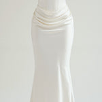 Vestido comprido com corpete feminino