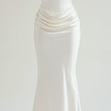 Vestido comprido com corpete feminino