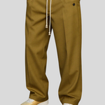 Calças Masculinas Elegantes com Corda masculino