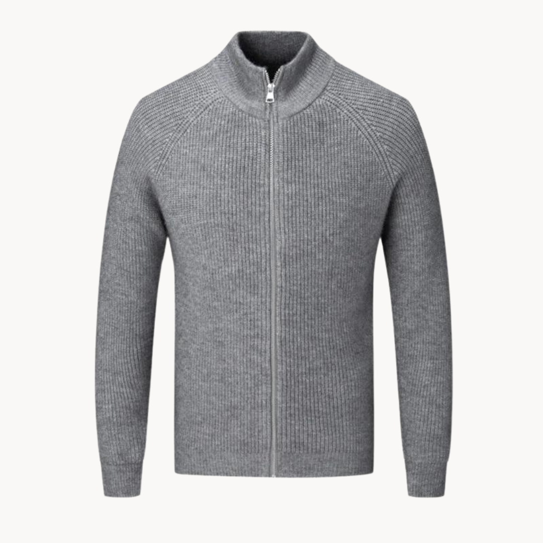 Casaco de Malha com Zíper masculino