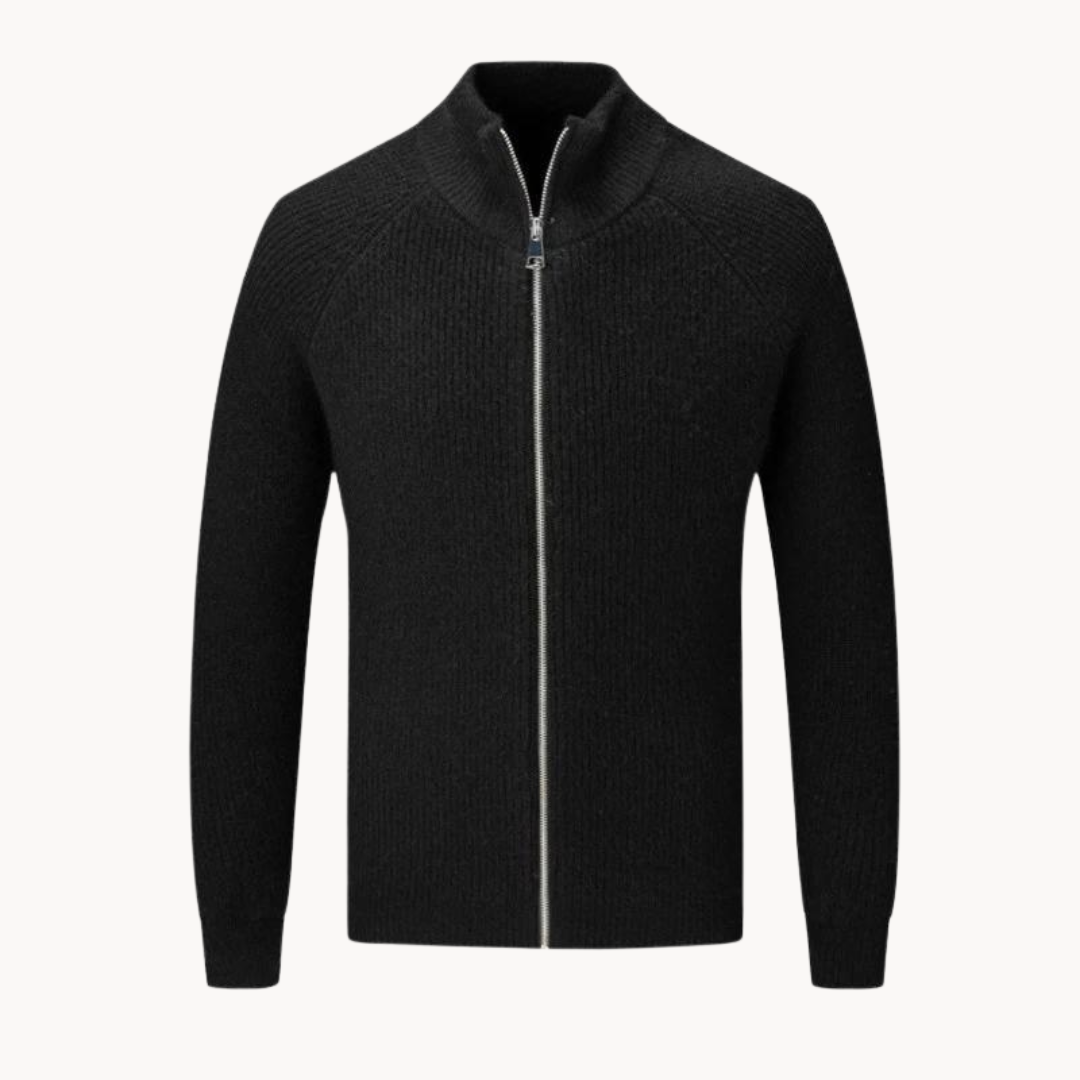 Casaco de Malha com Zíper masculino