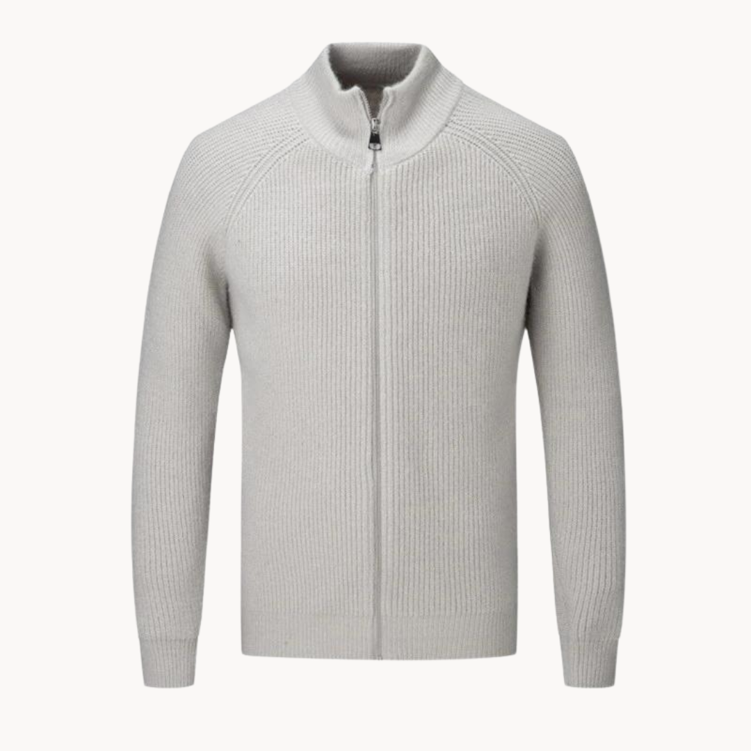 Casaco de Malha com Zíper masculino