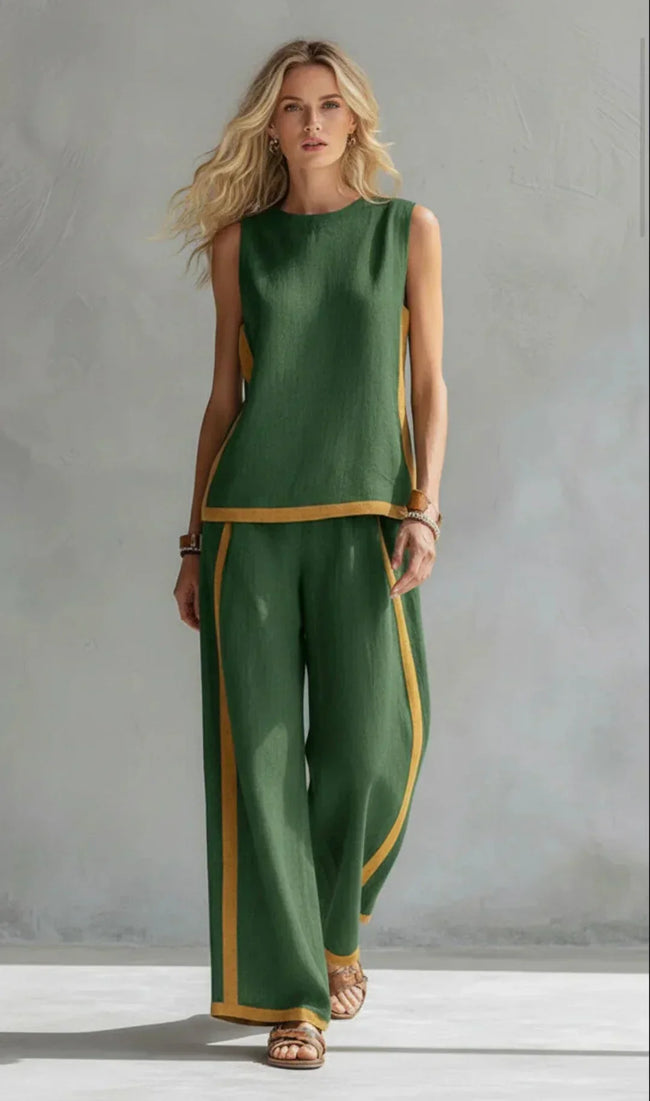 Yasmin | Conjunto bicolor de linhas modernas