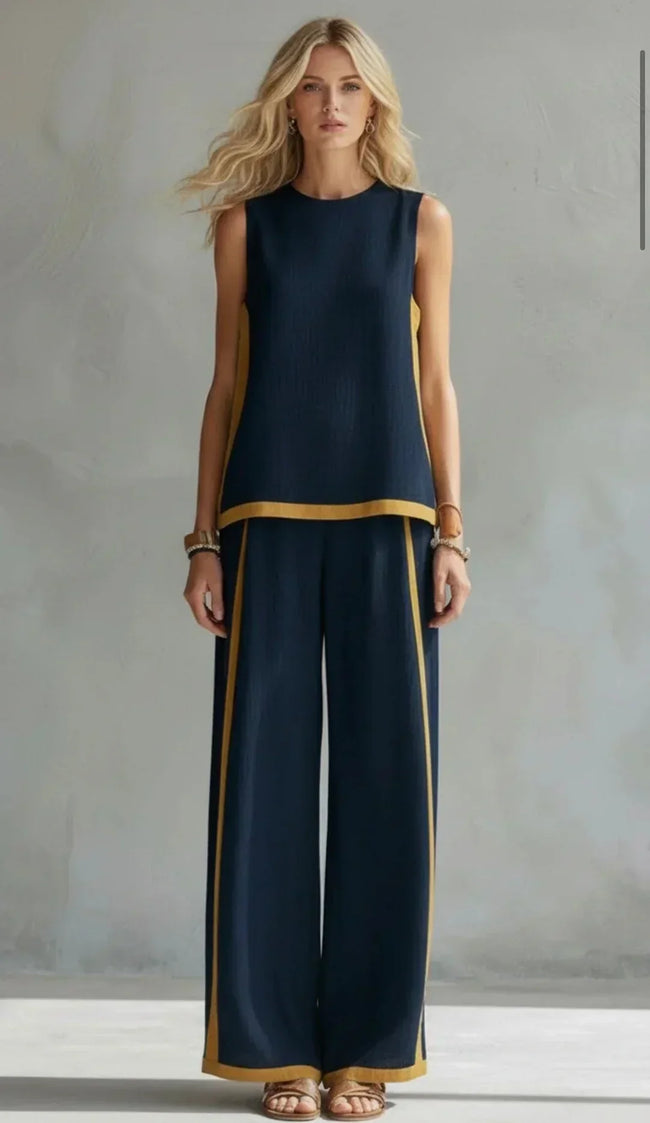 Yasmin | Conjunto bicolor de linhas modernas