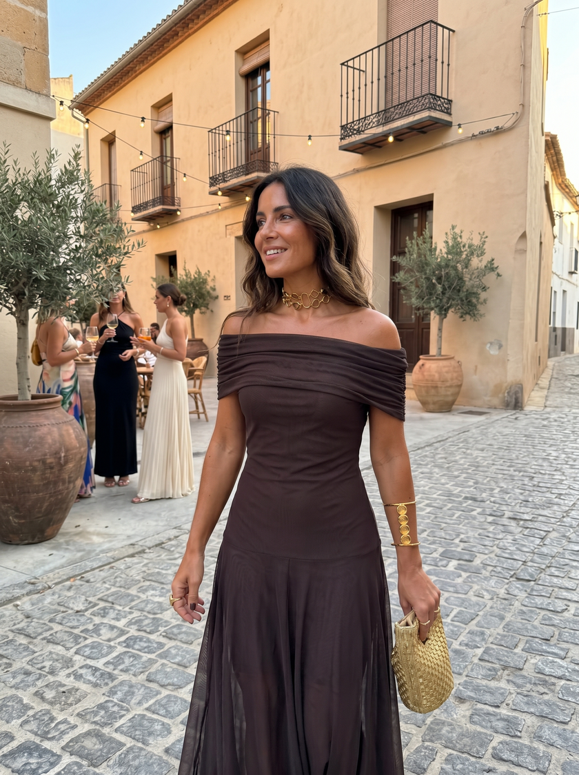 Carla | Vestido maxi elegante e simples