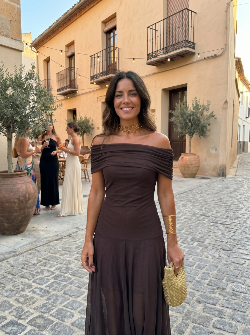 Carla | Vestido maxi elegante e simples